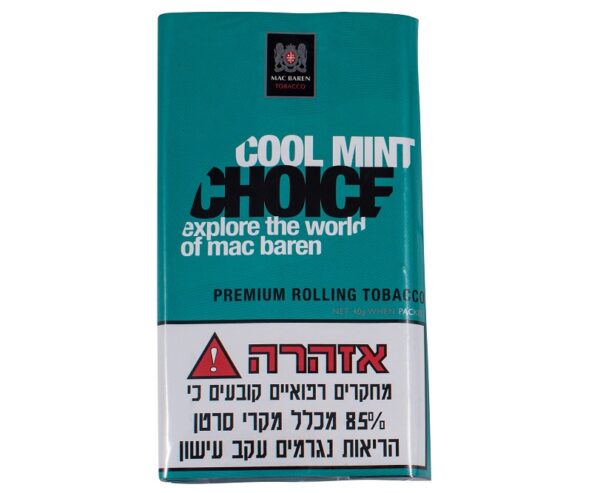 טבק לגילגול 40 גרם מק ברן קול מינט צ'ויס